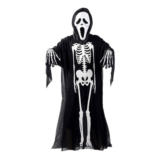 Skull Skeleton Ghost Cosplay Costume For Adult