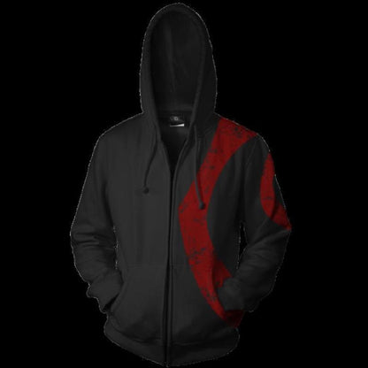 God of War Hoodie - Kratos Zip Up Hoodie CSOS551