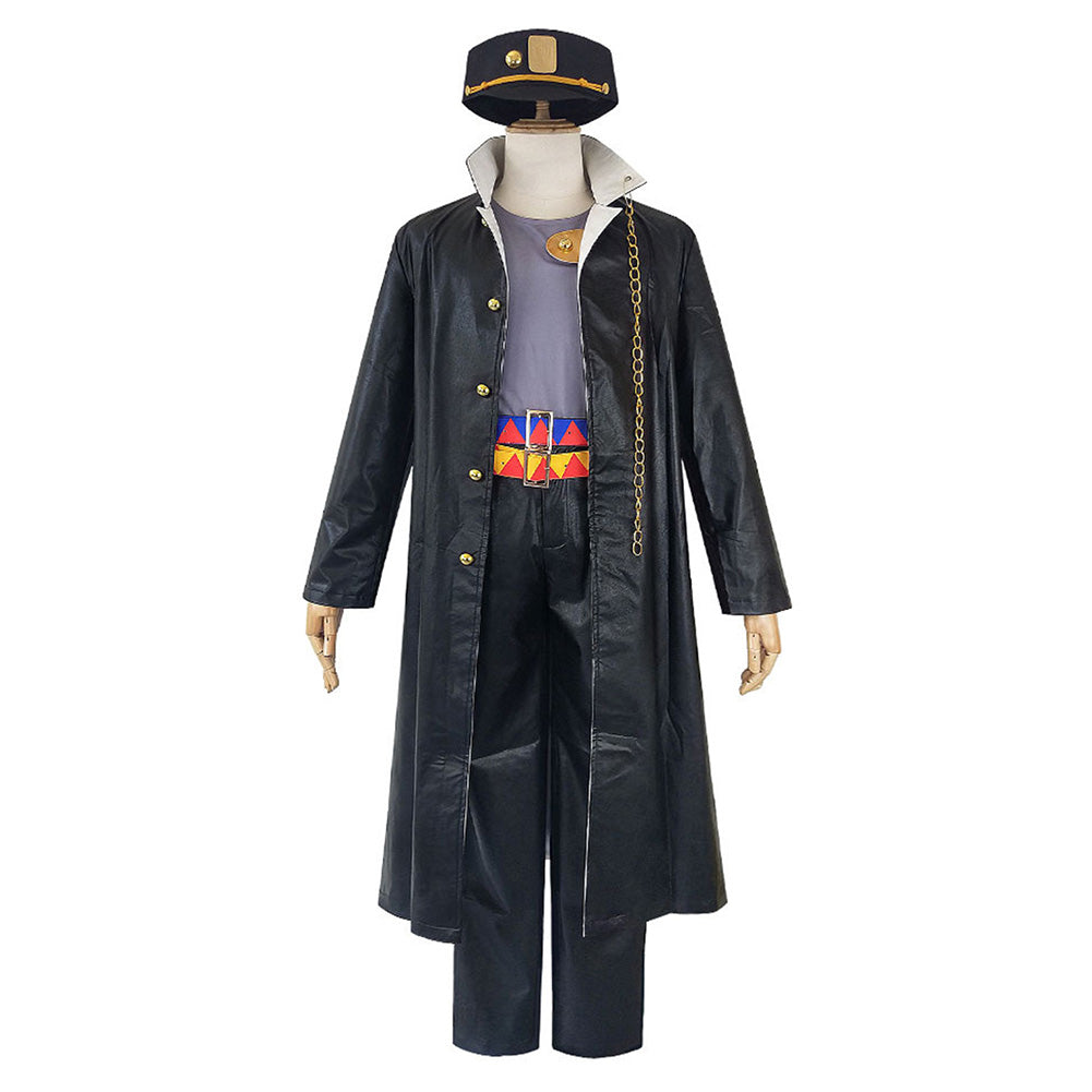 JoJo‘s Bizarre Adventure - Golden Wind Kujo Jotaro Cosplay Costume Coat Pants Outfits Halloween Carnival Suit