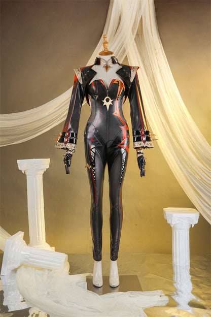 Game Pyro Archon Mavuika Cosplay Costume Sexy Women Jumpsuit Halloween Party Outfit Full Set