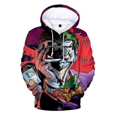 Joker and Harley Quinn Hoodies Classic Jared Leto and Maegot Robbie Couples 3D Hooded sweatshirt