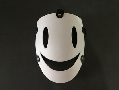 Anime High-Rise Invasion Tenkuu Shinpan Cosplay Mask / White Face Cover Smiley Plastic Cosplay Props