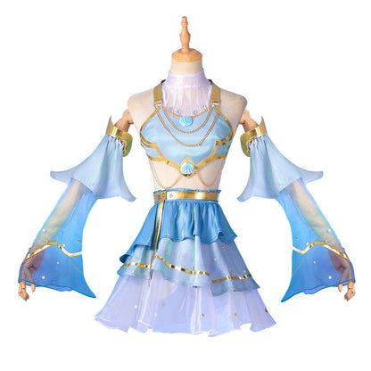 League of Legends LOL Prestige Ocean Song Seraphine Cosplay Costume