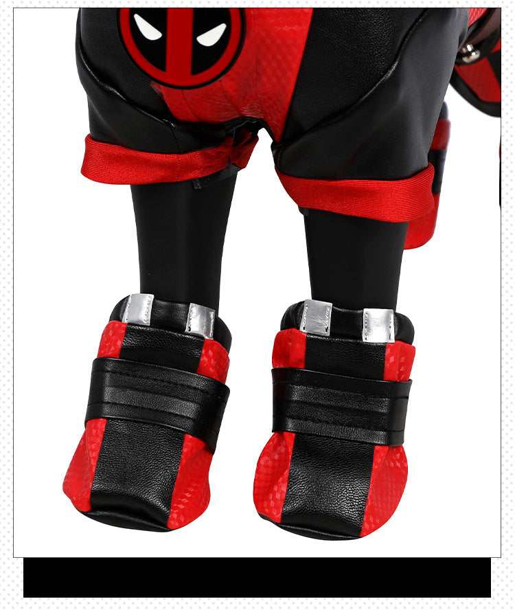 Movie Deadpool Cosplay Costume Pet Cos Outfits Dogs Cats Superhero Clothing Halloween Carnival Party Costumes