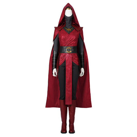 Halloween Carnival Fallen Order Nightsister Merrin Cosplay Costume With Accessories Dark Witch Red Outfit