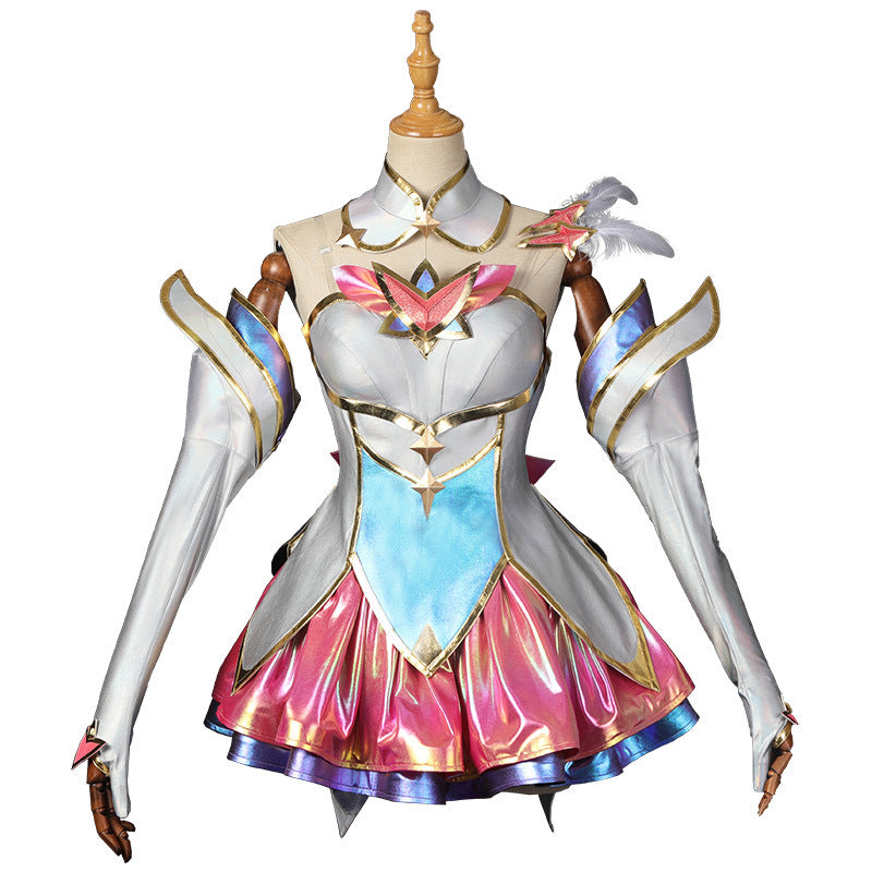 LOL Star Guardian Kaisa Cosplay Costume Game LOL Kaisa Cosplay Daughter of The Void Wig Skirt Uniform Woman Sexy Party Suit