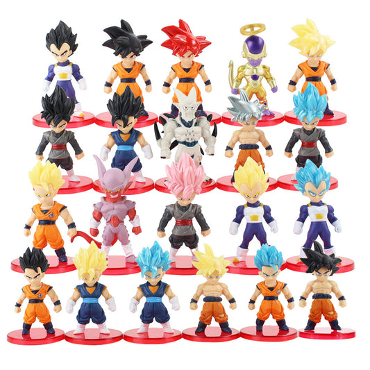 Anime Dragon Ball Super Son Goku Vegeta Broly Buu Action Figure Set