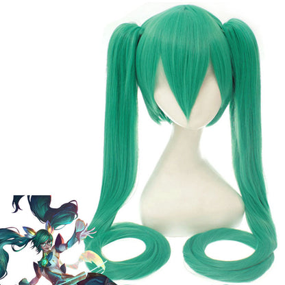 League of Legends LOL Star Guardian Sona Green Cosplay Wig