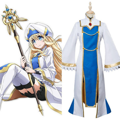 Anime Goblin Slayer Priestess Onna Shinkan Cosplay Costume