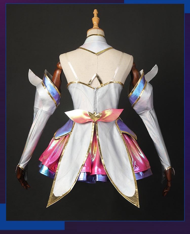 LOL Star Guardian Kaisa Cosplay Costume Game LOL Kaisa Cosplay Daughter of The Void Wig Skirt Uniform Woman Sexy Party Suit