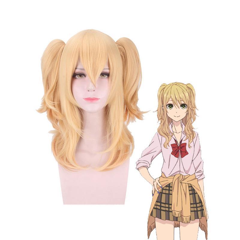 Anime Citrus Yuzu Aihara Long Blonde Cosplay Wigs