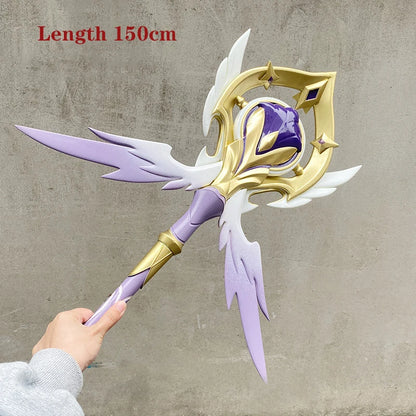 150CM Robin Weapon Game Honkai Star Rail Costume Accessories Cosplay Wig Feather Headwear Hairpins Halloween Prop