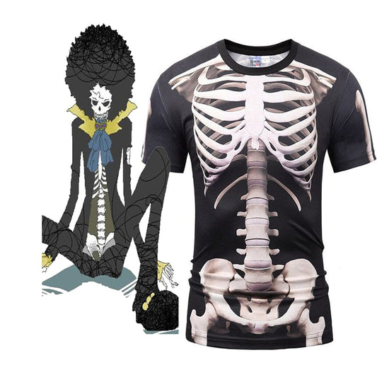 Anime Dead Bones Brook Underwear T-shirt Anime Cosplay Costume