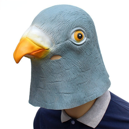 1PC Pigeon Mask Latex Giant Bird Head Halloween Cosplay Costume Theater Prop Masks for Party Birthday Decoration