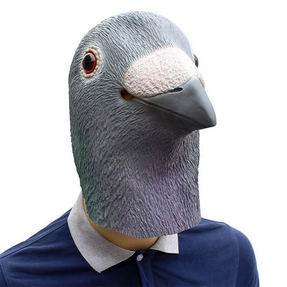 1PC Pigeon Mask Latex Giant Bird Head Halloween Cosplay Costume Theater Prop Masks for Party Birthday Decoration