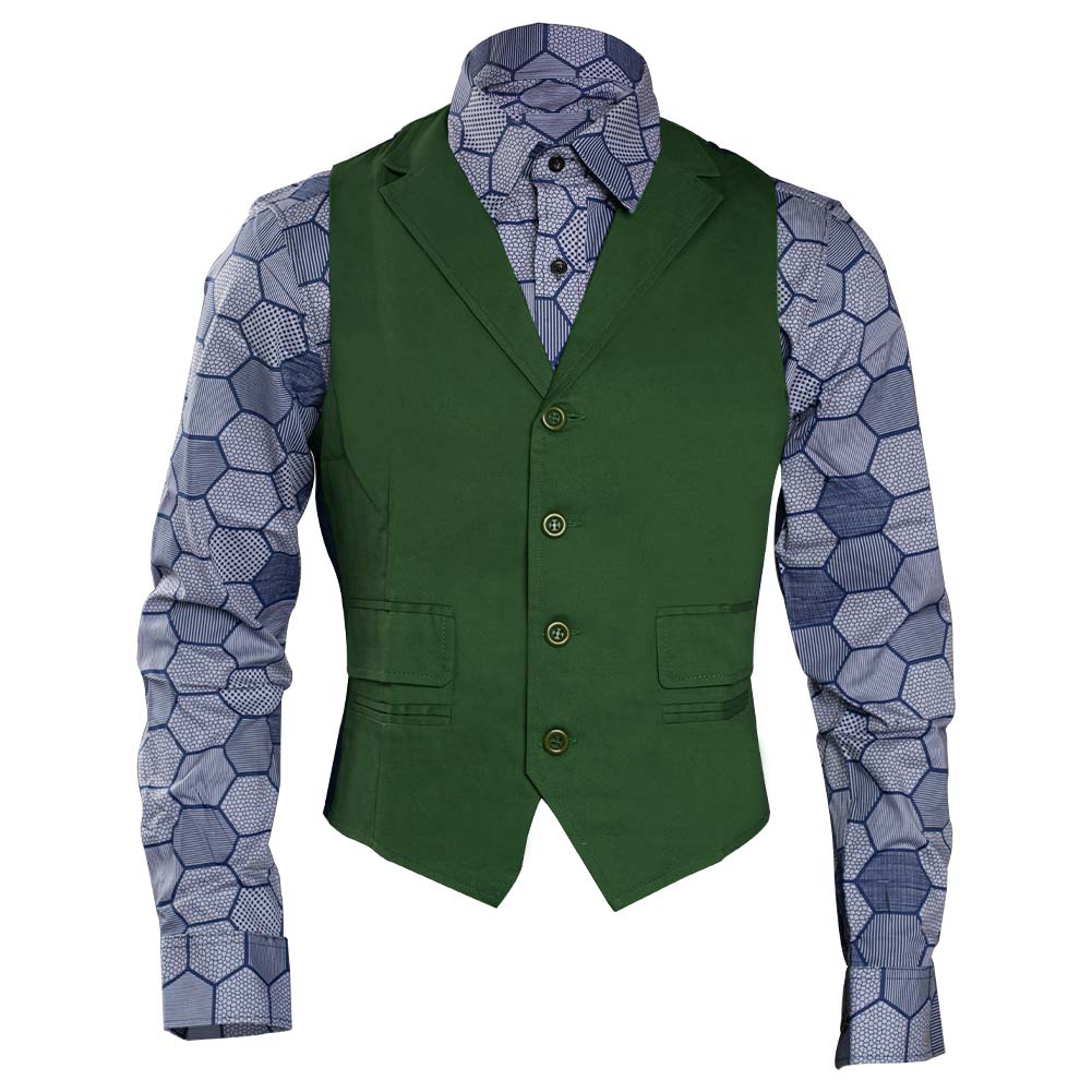 Dark Knight Joker Hexagon Shirt + Vest costume Tailor Made