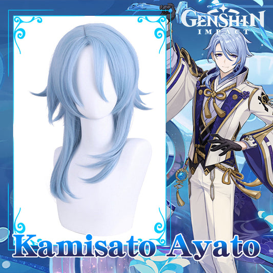 Genshin Impact-Kamisato Ayato Cosplay Wig