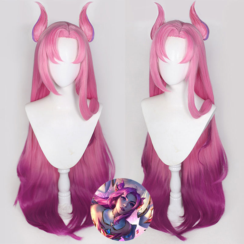 League of Legends LOL Star Guardian Kai'Sa Kaisa Pink Cosplay Wig