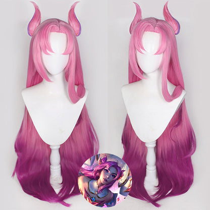 League of Legends LOL Star Guardian Kai'Sa Kaisa Pink Cosplay Wig