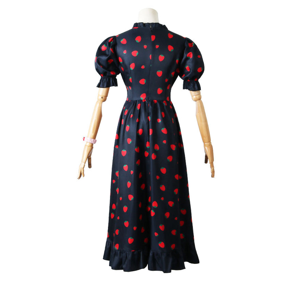 Anime SPY x FAMILY Anya Forger Black Daily Dress Cosplay Costume