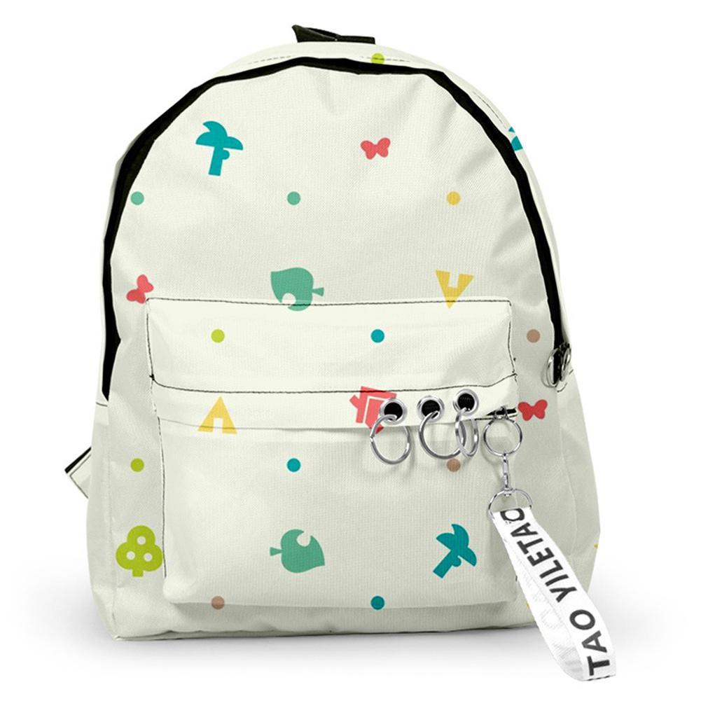 Animal Crossing Game Backpack Student School Bag Game Fans Gift Travel Backpack Daypack