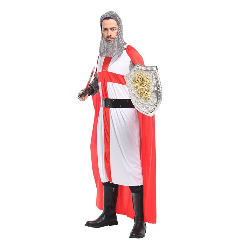 Halloween Costume For Adult Men Knight Costume Man Crusader Cosplay Royal Medieval Cosplay