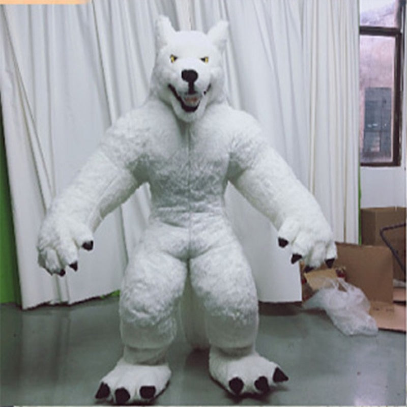 2.6M Gait werewolf Inflatable Costume Mascot for Adult Halloween Parties Anniversaries Weddings Cosplay Costumes werewolf Cos