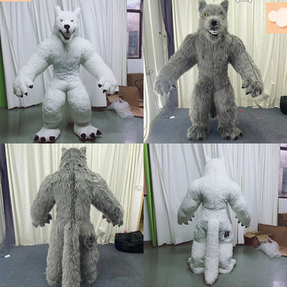 2.6M Gait werewolf Inflatable Costume Mascot for Adult Halloween Parties Anniversaries Weddings Cosplay Costumes werewolf Cos