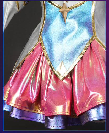 LOL Star Guardian Kaisa Cosplay Costume Game LOL Kaisa Cosplay Daughter of The Void Wig Skirt Uniform Woman Sexy Party Suit