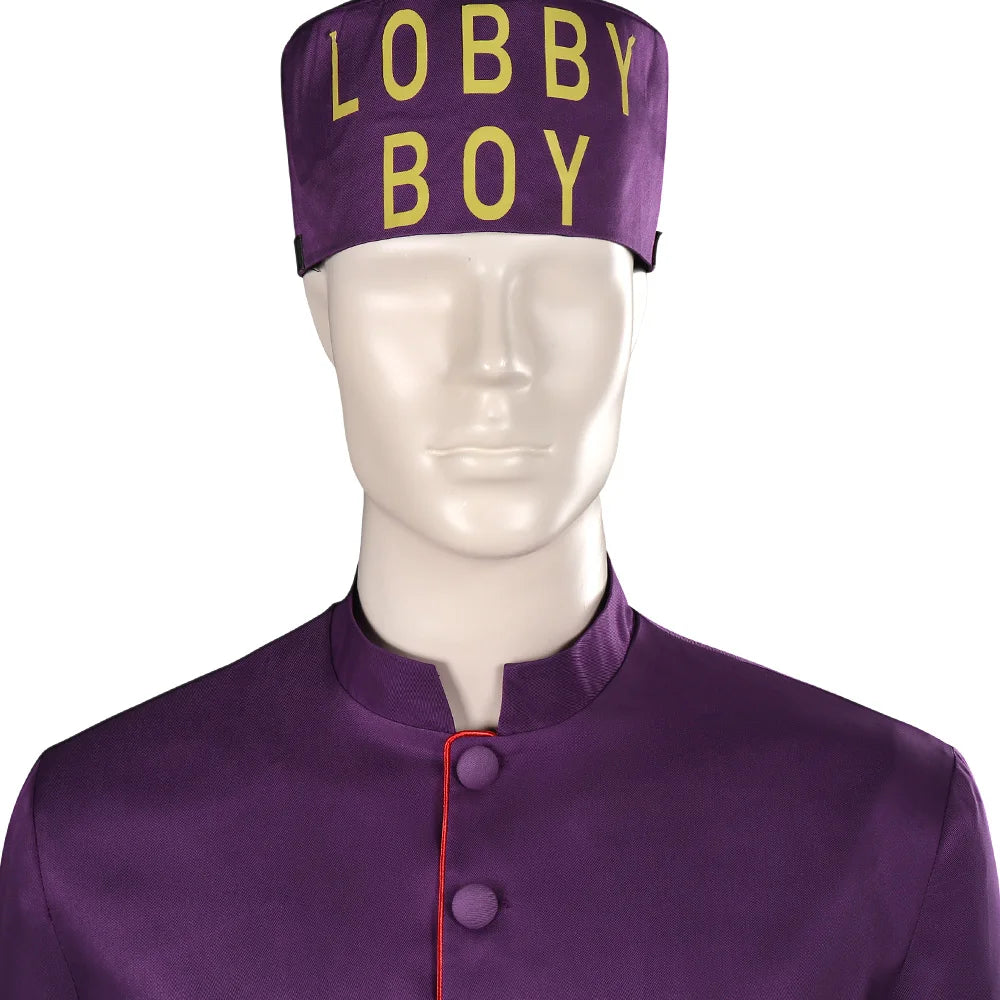 Movie The Grand Budapest Hotel Cosplay Fantasia Zero Lobby Costume Disguise Adult Men Fantasy Halloween Carnival Cloth