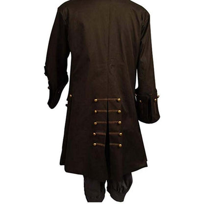 Captain Jack Sparrow Cosplay Costume Vest Jacket For Adult Men Carnival Halloween Party Costume