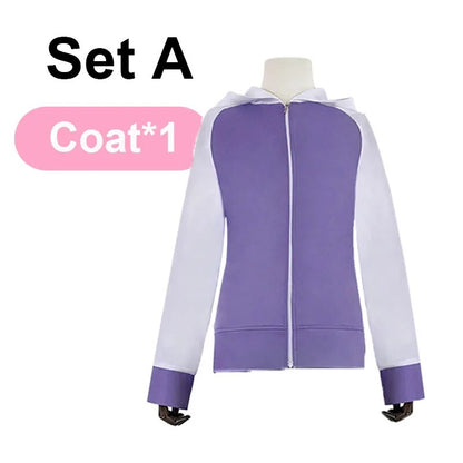 Anime Hyuga Hinata Cosplay Costume Hinata Uniform Coat Panty Suit Set Halloween Party Cos Clothing for Women Girls