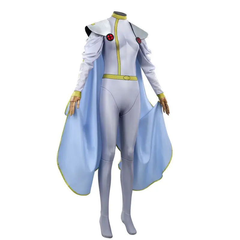 Halloween Storm Cosplay Bodysuit And Cloak Superhero Weather Witch Ororo Munroe Costumes Carnival Anime Hero Jumpsuits