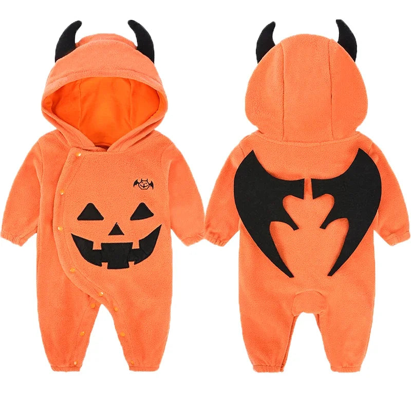 New Style Baby Girl Boy onesie Halloween Romper Infant Jumpsuit Long Sleeve Onesie Costumes Pumpkin Baby Clothing For 0-24M