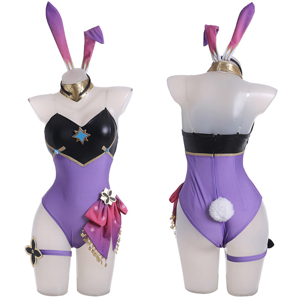 Genshin Impact Dori Cosplay Costume Bunny Girls Jumpsuit Outfits Halloween Carnival Suit