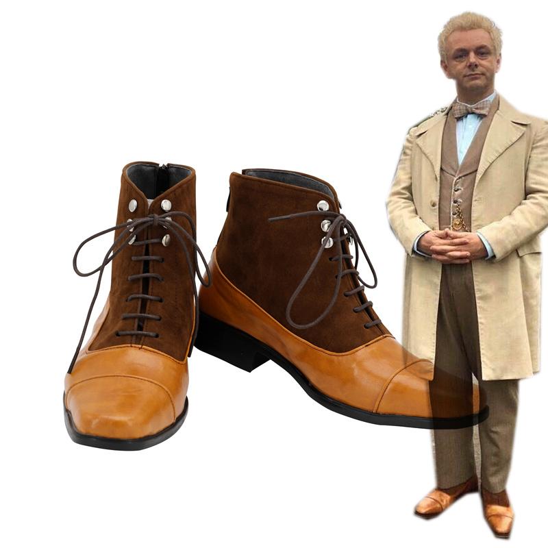 Good OMen Angel Aziraphale Cospaly Shoes