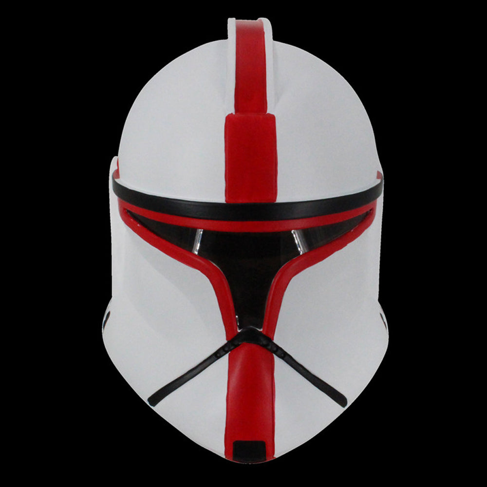 The Mandalorian Red And White Cosplay Mask