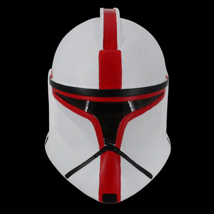 The Mandalorian Red And White Cosplay Mask