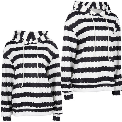 Doll Movie Ken Black and White Striped Sweatshirt Hoodie Party Carnival Halloween Cosplay Costume