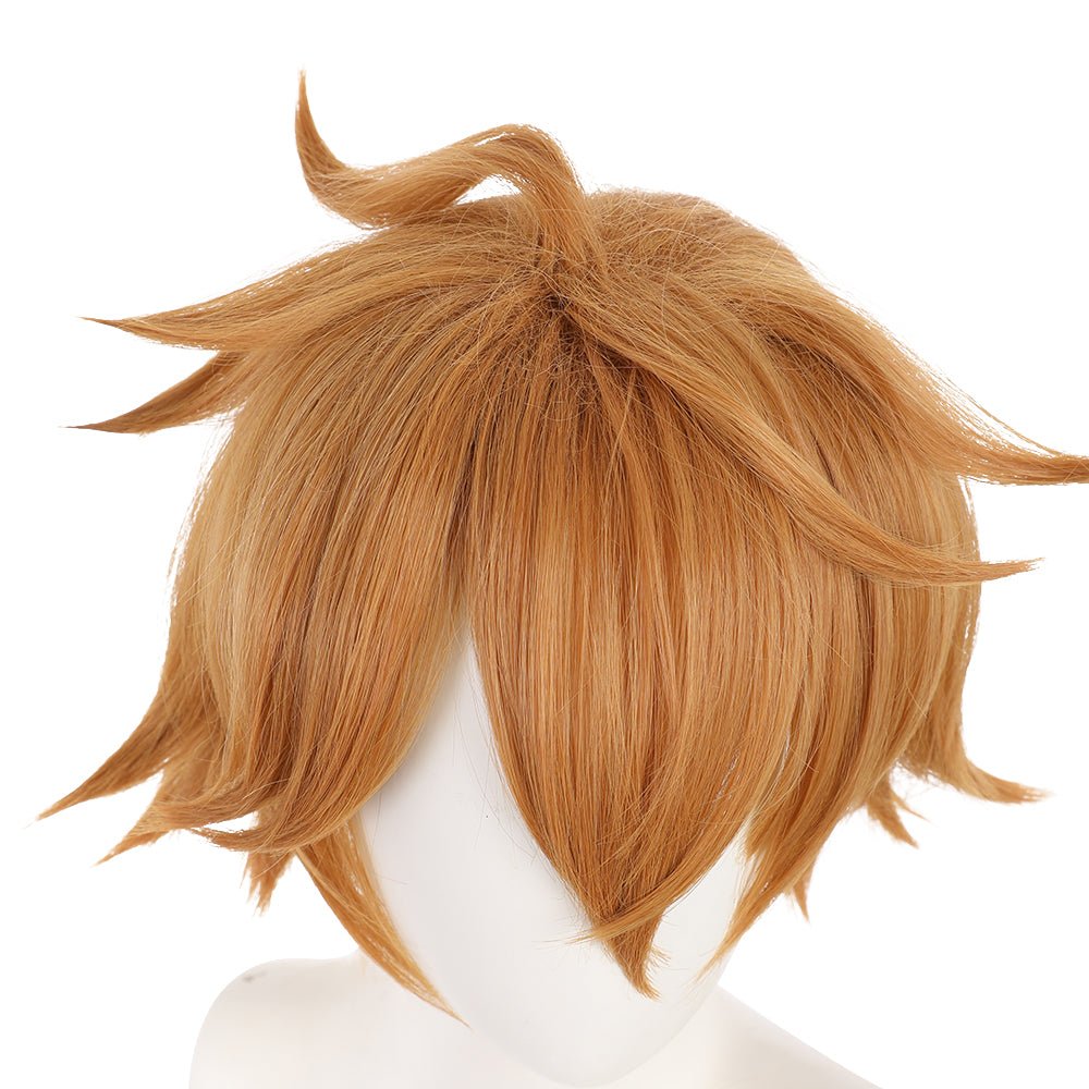 Anime Genshin Impact Tartaglia Pale brown Short Cosplay Wig