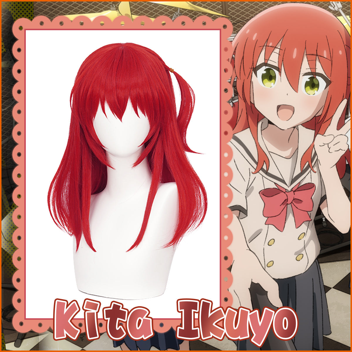 Anime Bocchi the Rock! Ikuyo Kita Cosplay Wig