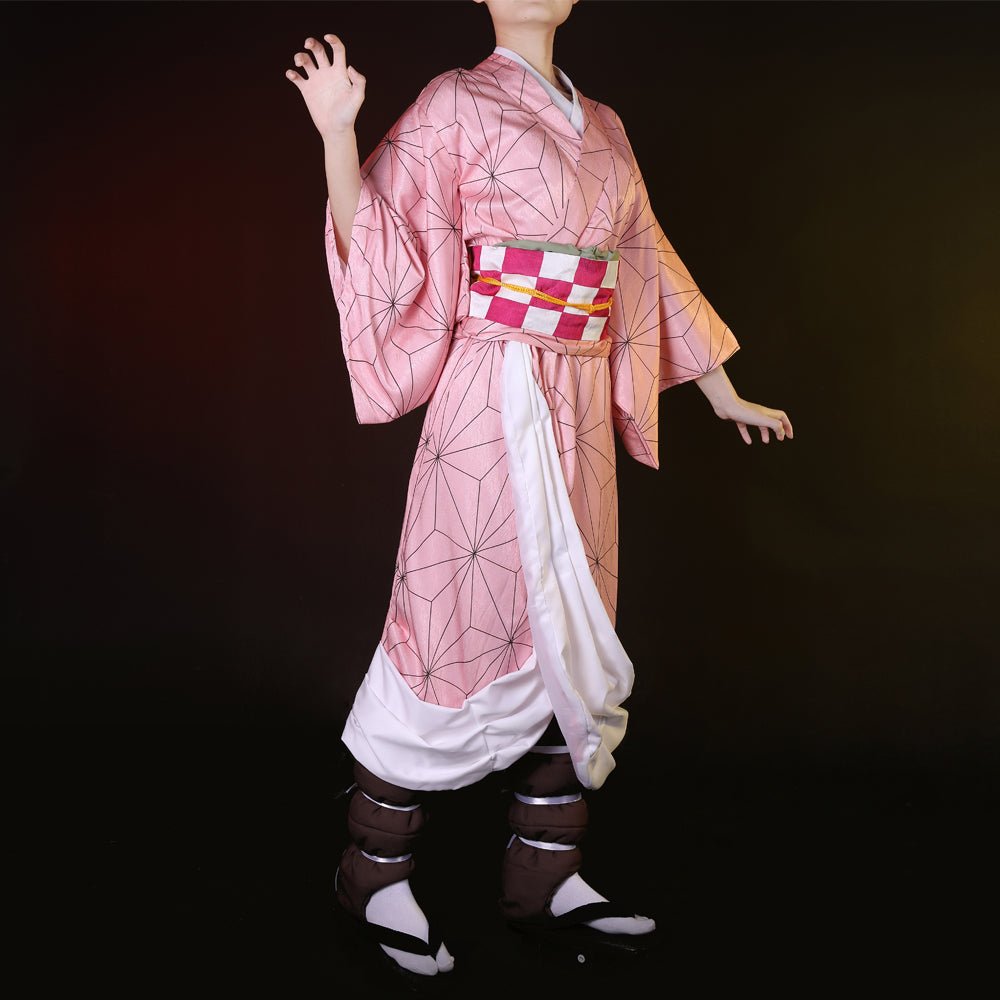 Anime Demon Slayer Kamado Nezuko Ladies Kimono Cosplay Costume