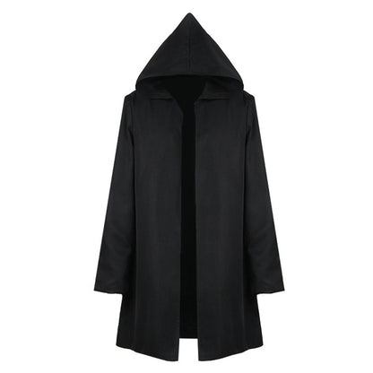 Eren Jaeger Black Cloak Outfits Party Carnival Halloween Cosplay Costume