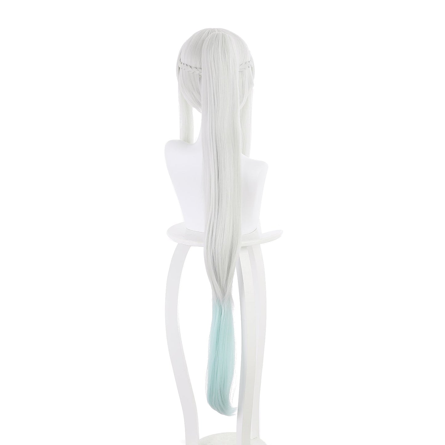 Anime FGO Fatego Fate Grand Order  Berserker Morgan Light blue and light green Long Cosplay Wig