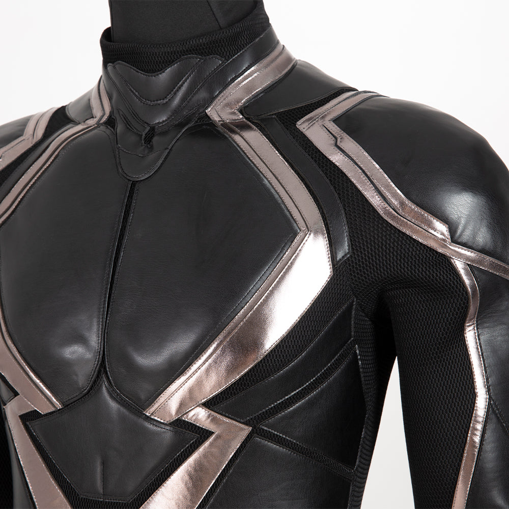 Superhero Black Bolt Jumpsuit Movie Cosplay Costume