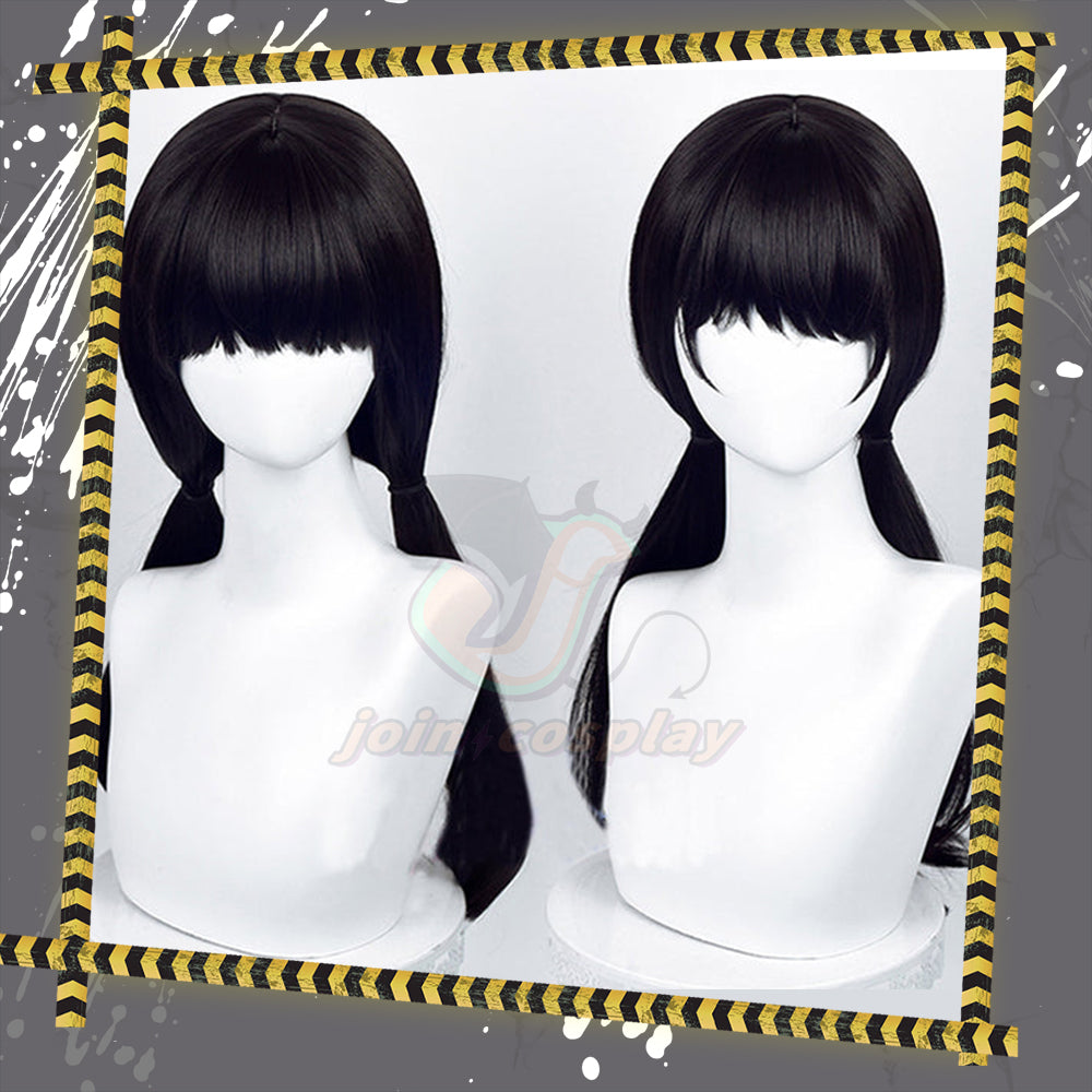 Anime Chainsaw Man Mitaka Asa Black Long Cosplay Wig