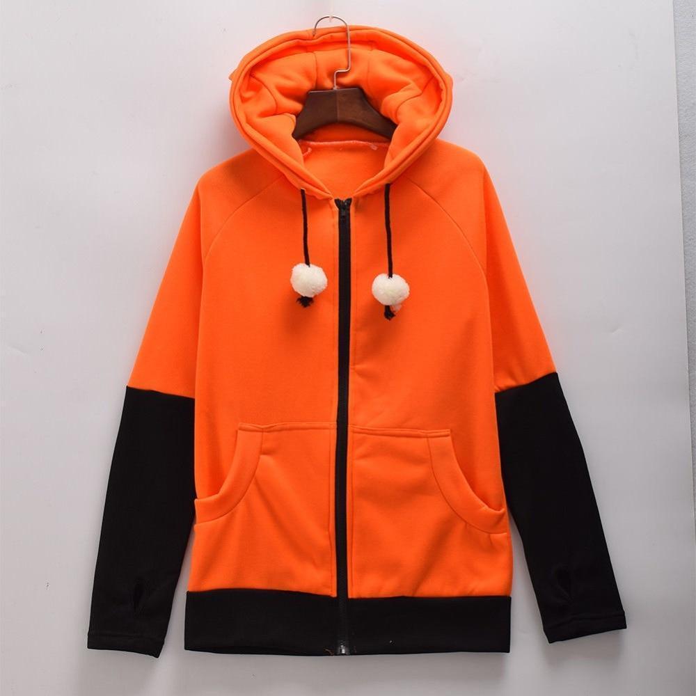 Fox Eared Hoodie Kawaii Hooded Sweatshirt #JU2475