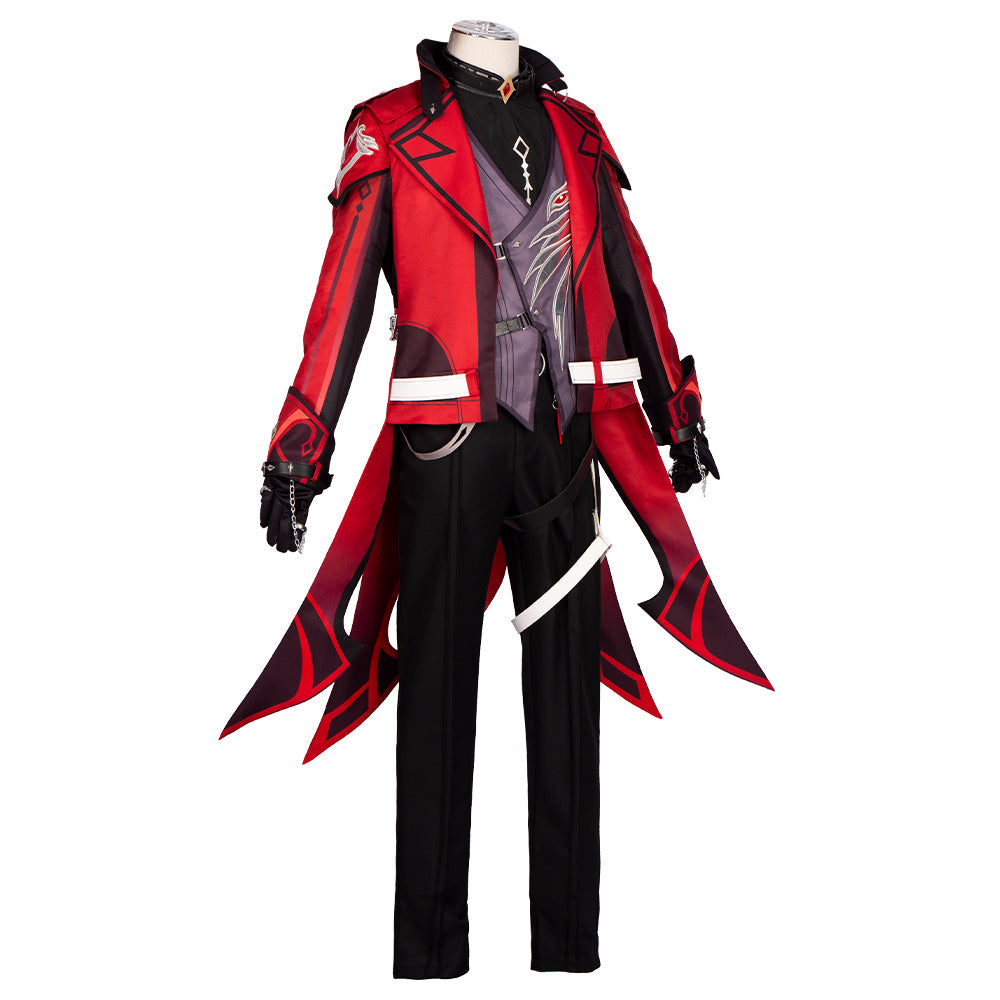 Genshin Impact Diluc Ragnvindr Cosplay Costume