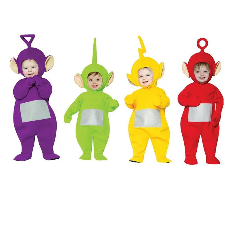 4 Colors Teletubbies Cosplay For Baby Kids Child Funny Tinky Winky Dipsy Laa-Laa Po Anime Halloween Birthday Party Costume