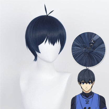 Anime BLUE LOCK Yoichi Isagi Black Cosplay Wig